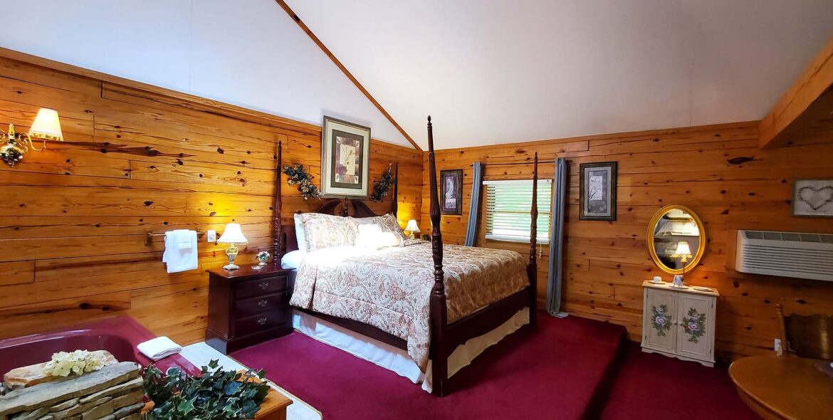 Country Rose Cabin Bedroom