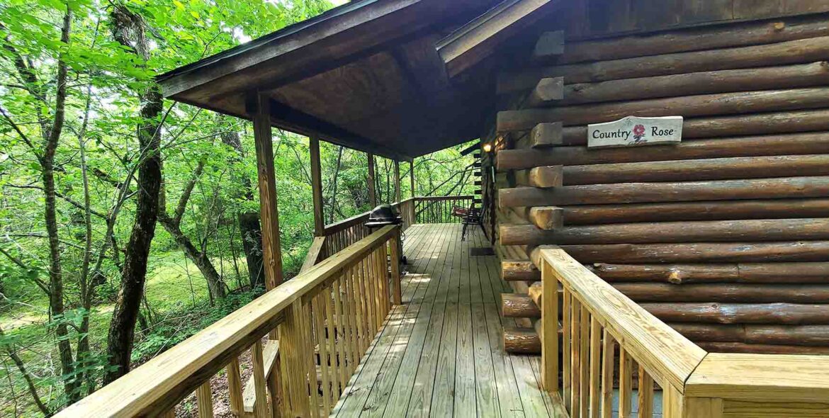 Country Rose Cabin Entrance