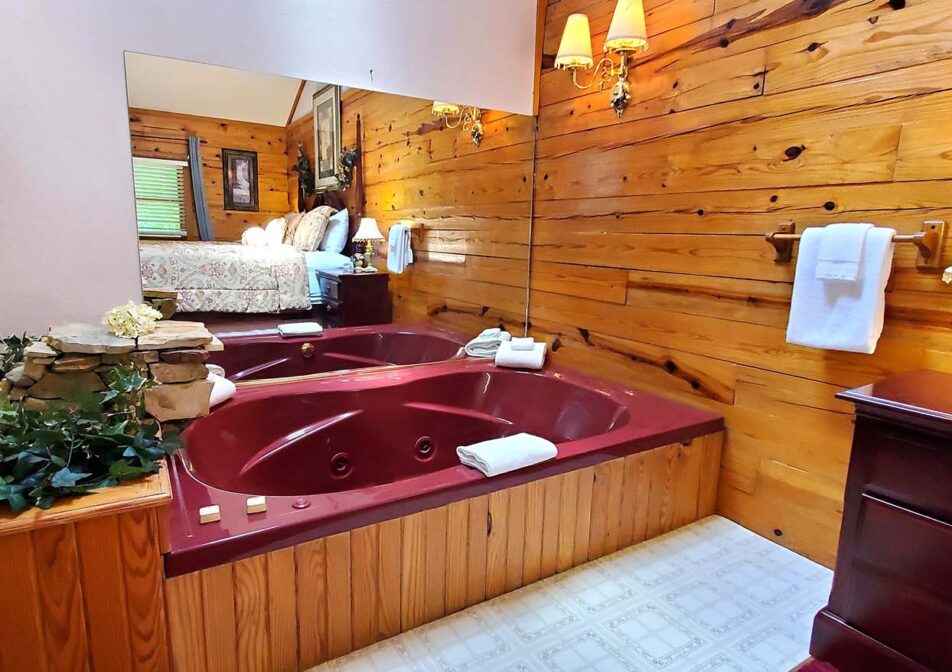 Country Rose Cabin Jetted Spa Tub