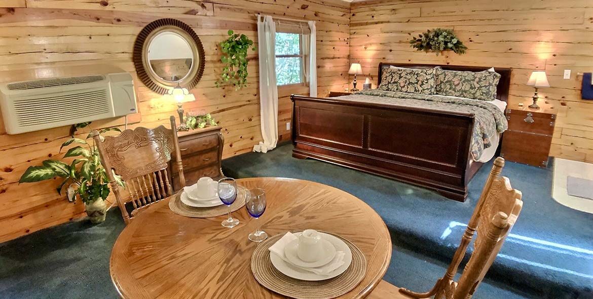 Midnight Forest Cabin Dining