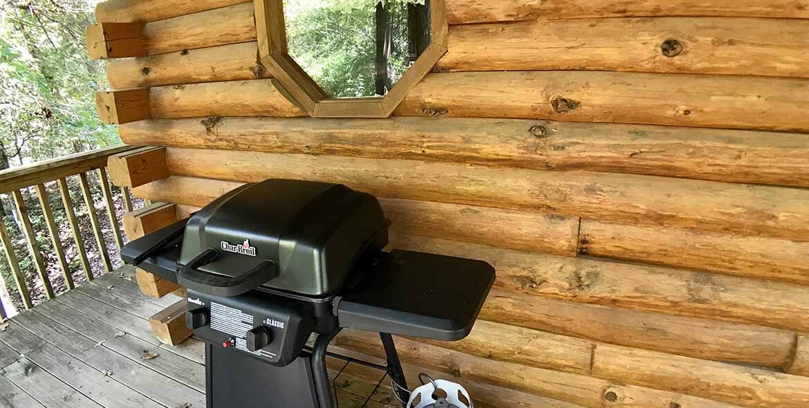 Midnight Forest Cabin Gas Grill
